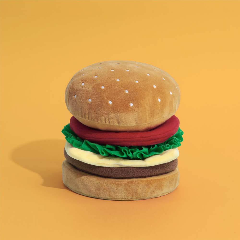 Giocattolo per cani in peluche con squeezer - Big Mac