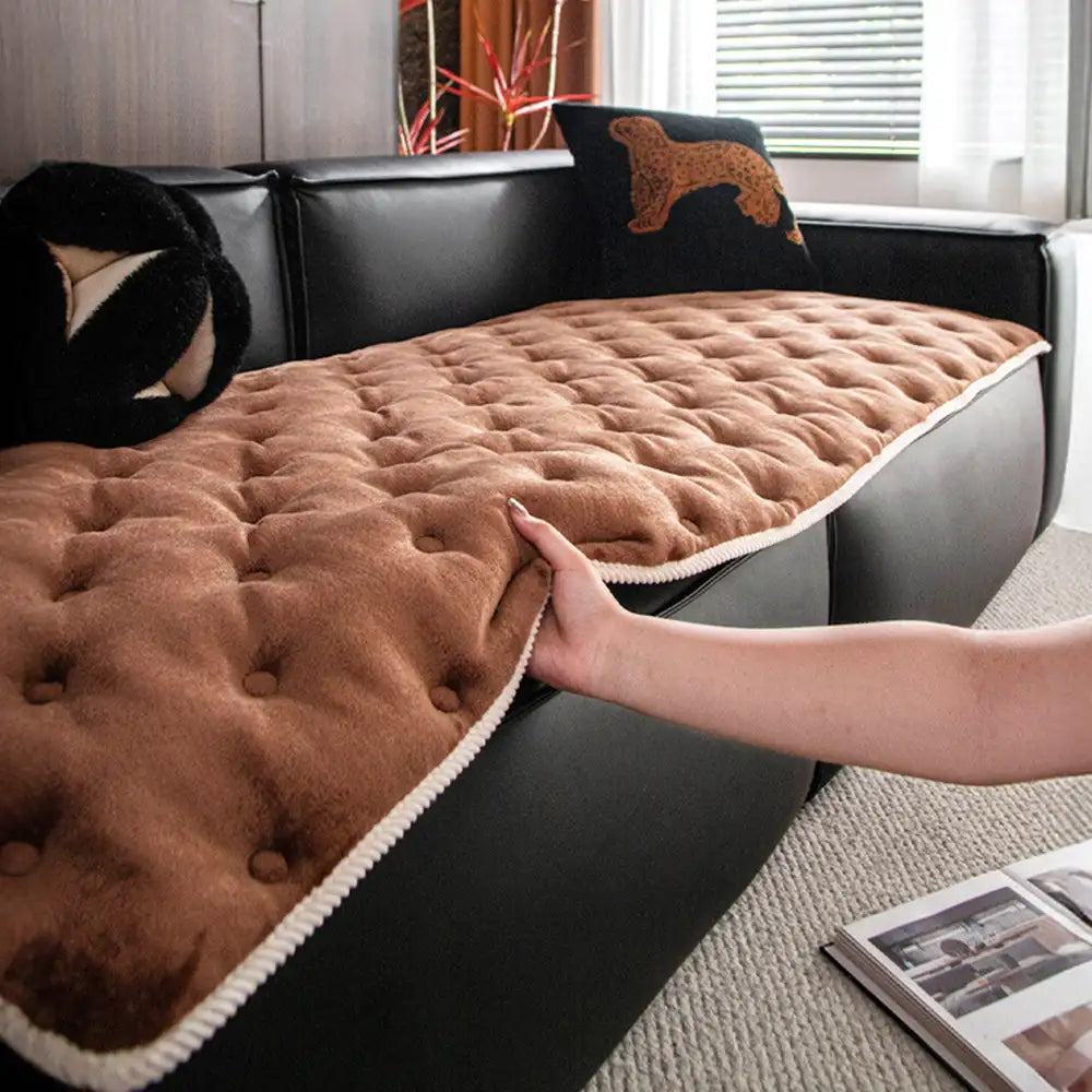 Copertura Antiscivolo per Divano in Pelle Vintage