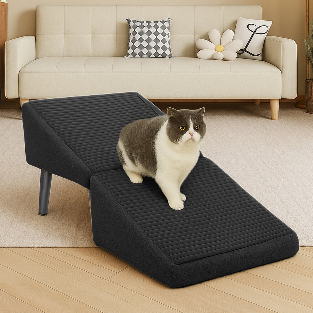 Scala per cani in legno convertibile 2 in 1 con scala a gradini domestica
