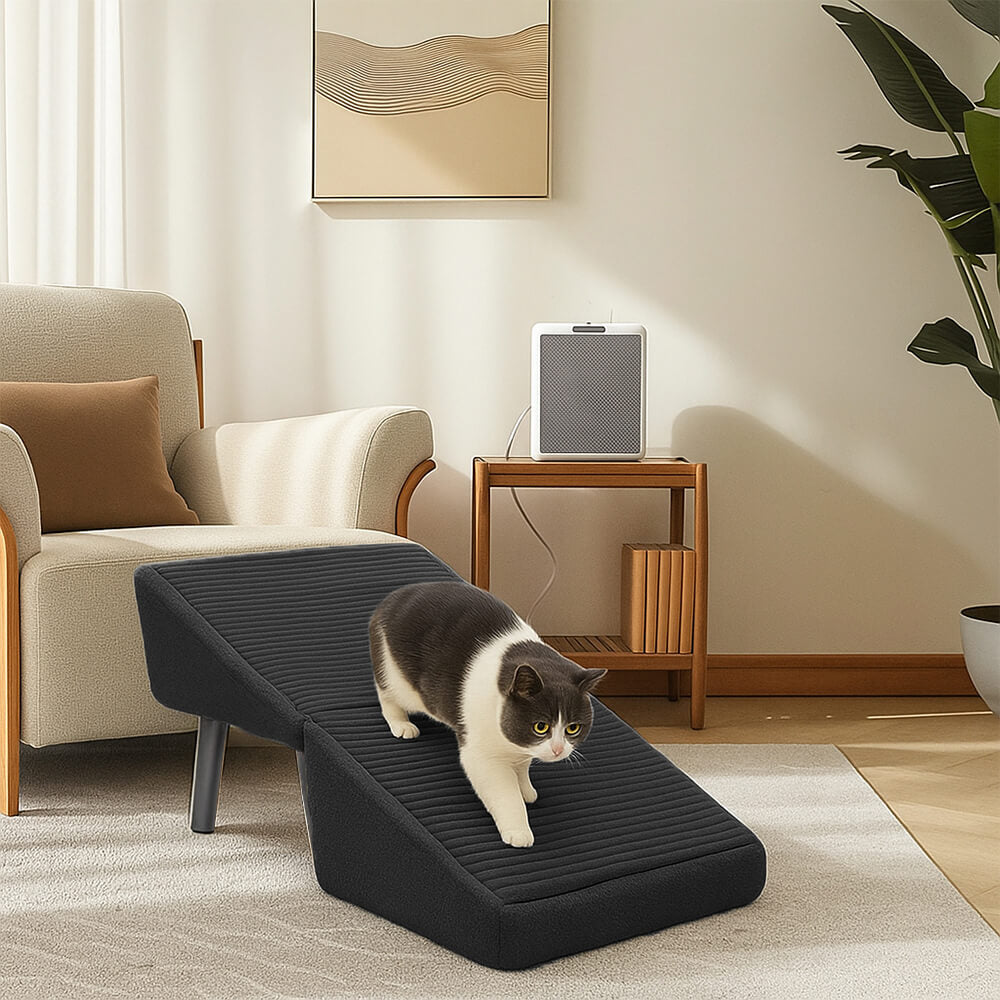 Scala per cani in legno convertibile 2 in 1 con scala a gradini domestica
