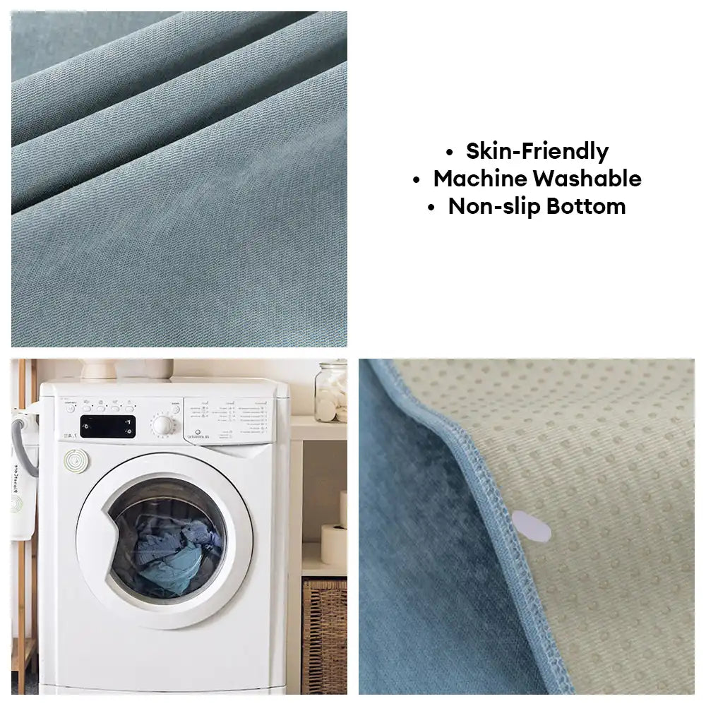 Copertura per divano anti-scivolo colorblock resistente all'acqua per animali domestici e bambini di All Seasons