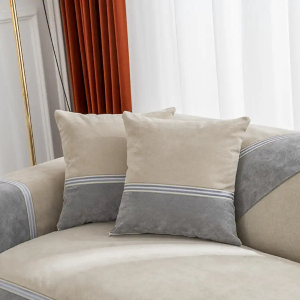 Copertura per divano anti-scivolo colorblock resistente all'acqua per animali domestici e bambini di All Seasons