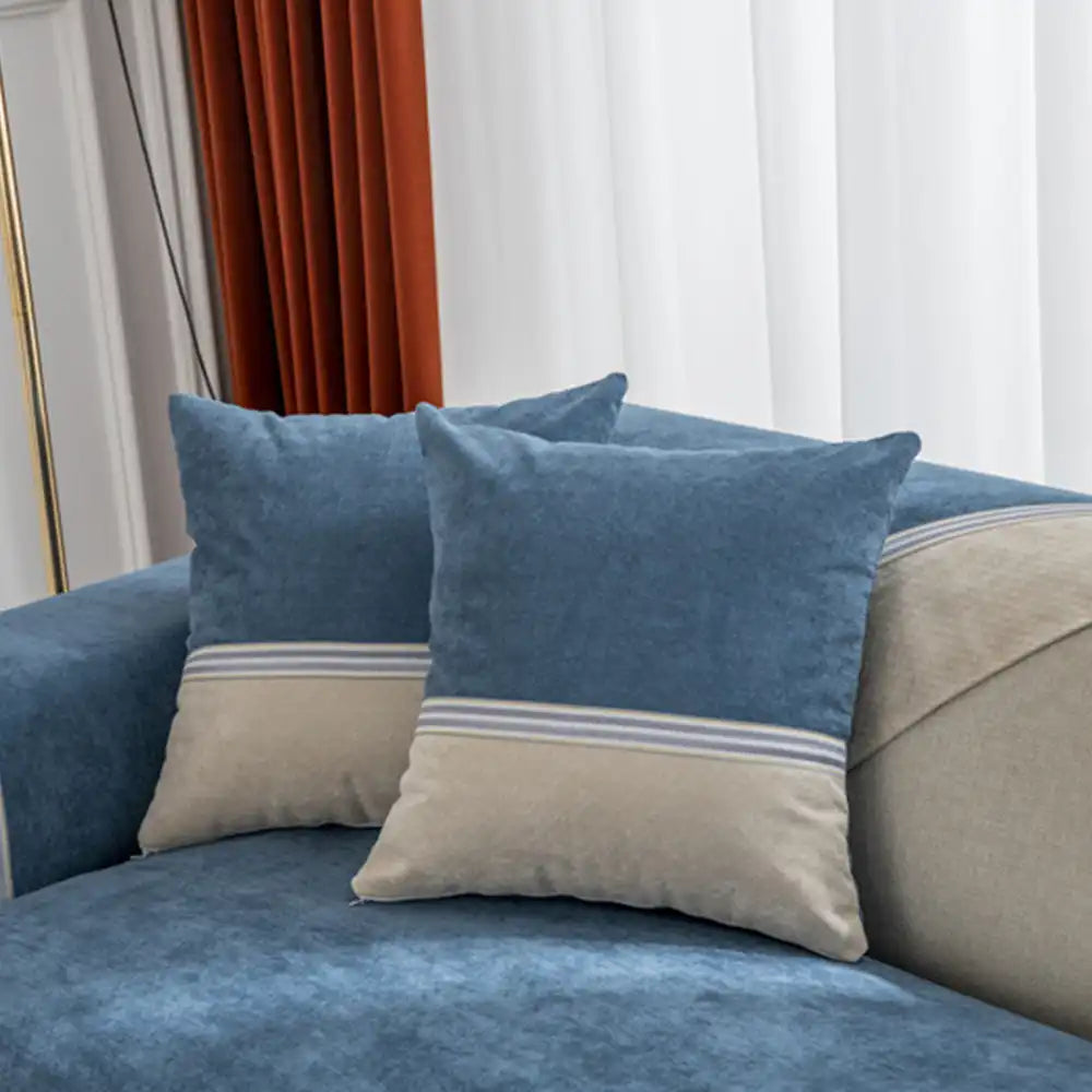 Copertura per divano anti-scivolo colorblock resistente all'acqua per animali domestici e bambini di All Seasons