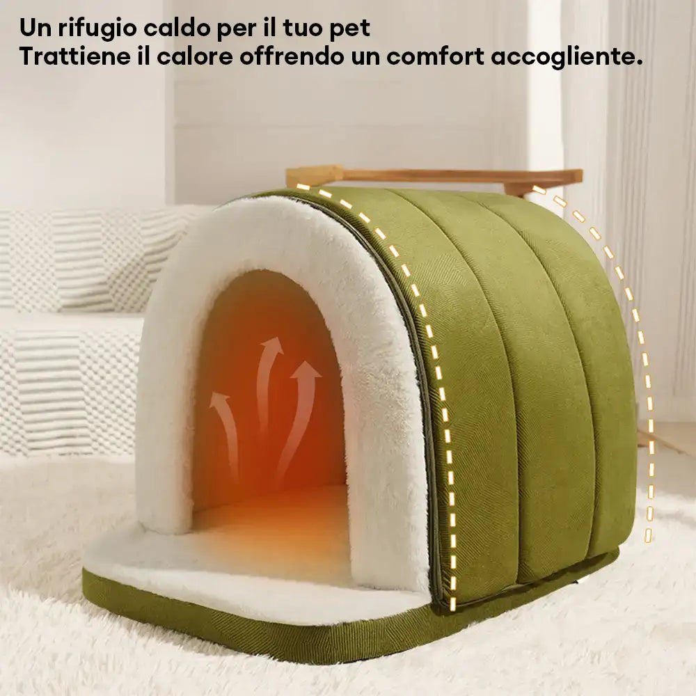 Caverna Calda e Profonda per Cani e Gatti in Stile Caverna