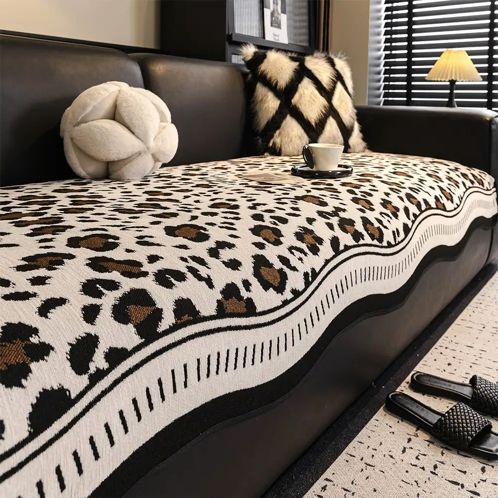 Cuscino per divano in chenille antiscivolo a forma irregolare per tutte le stagioni