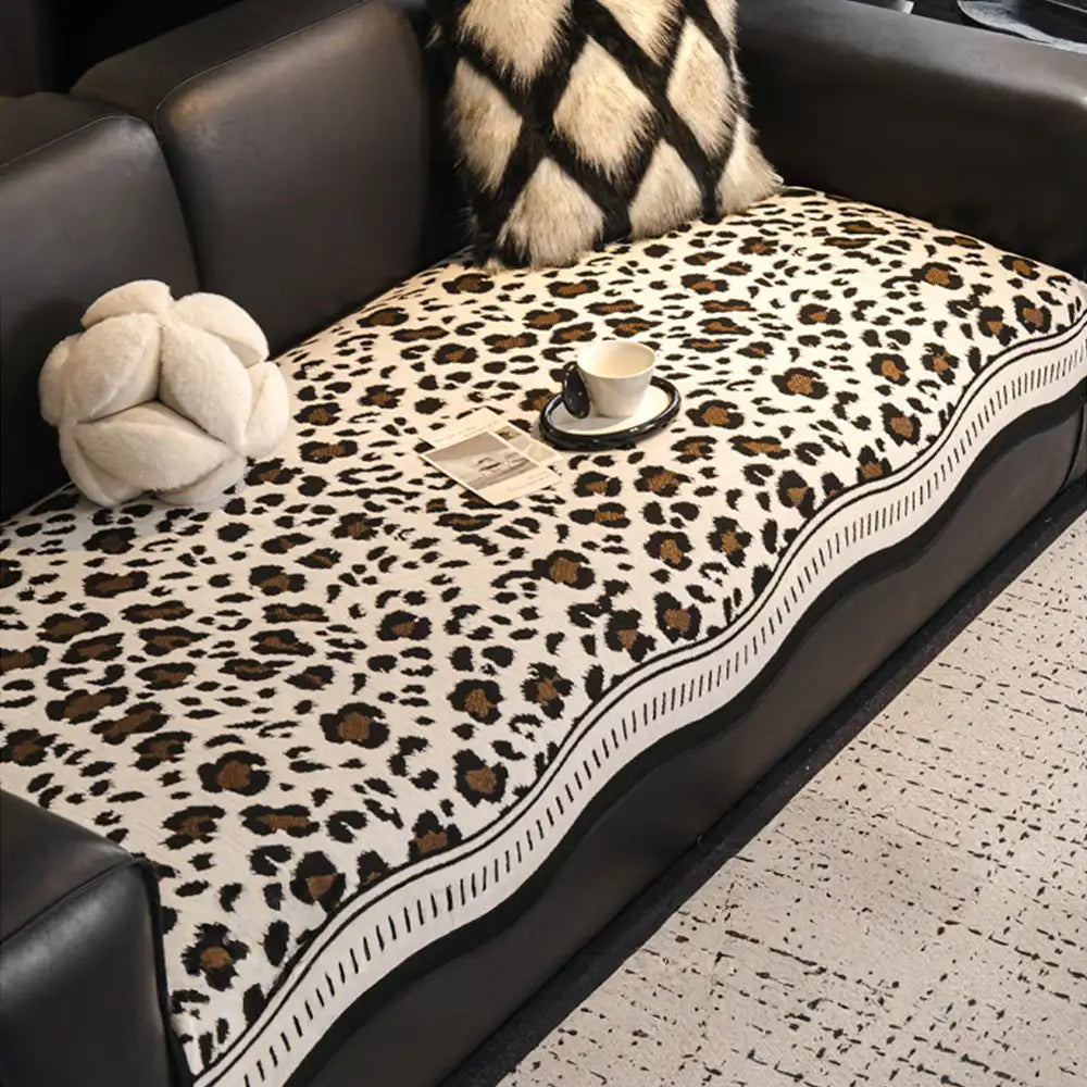 Cuscino per divano in chenille antiscivolo a forma irregolare per tutte le stagioni