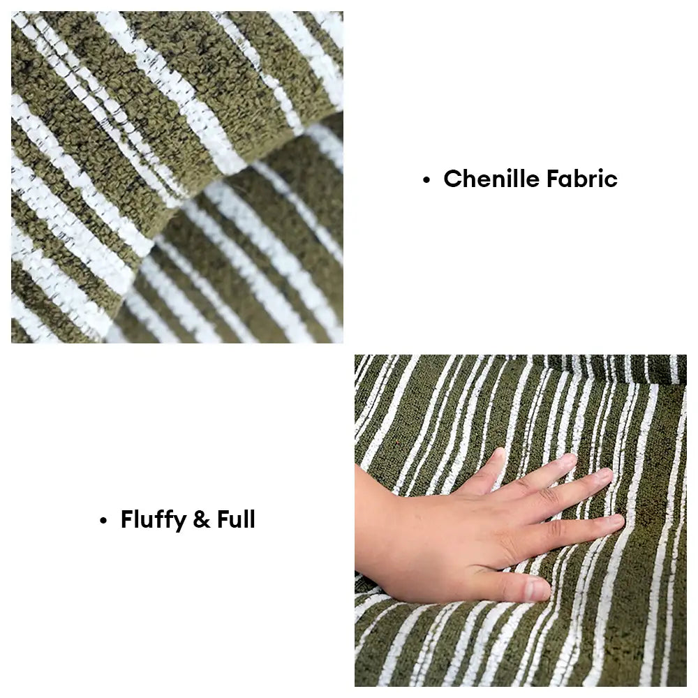 Divano letto per cuccioli in velluto jacquard a righe chenille