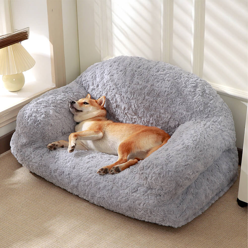 Letto per cani e gatti accogliente, con supporto completo, caldo, rimovibile e lavabile.