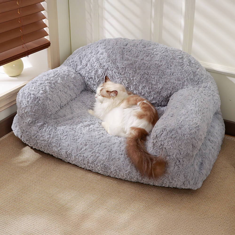 Letto per cani e gatti accogliente, con supporto completo, caldo, rimovibile e lavabile.