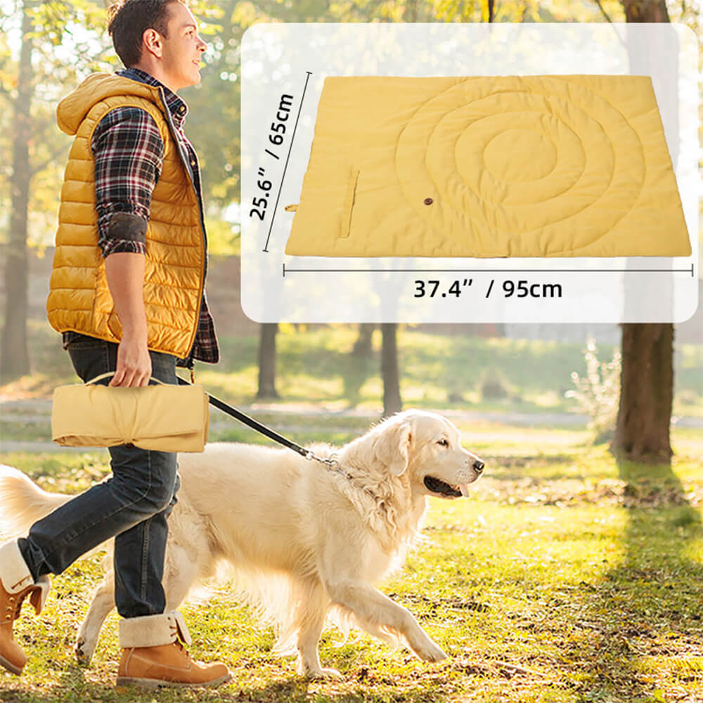 Copertura per seggiolino auto pieghevole, impermeabile e portatile per cani, Materassino da campeggio per cani.