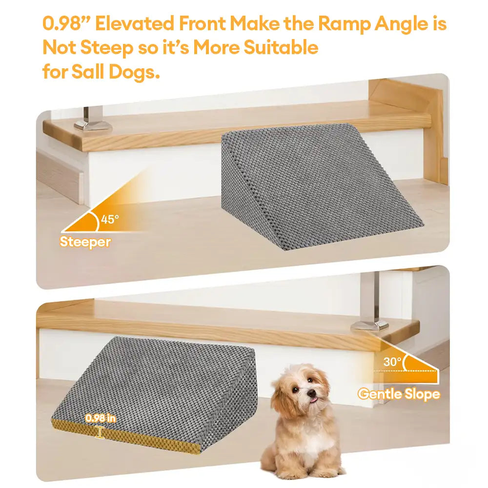 Rampe per cani in schiuma modulare con scalini per scale con velcro
