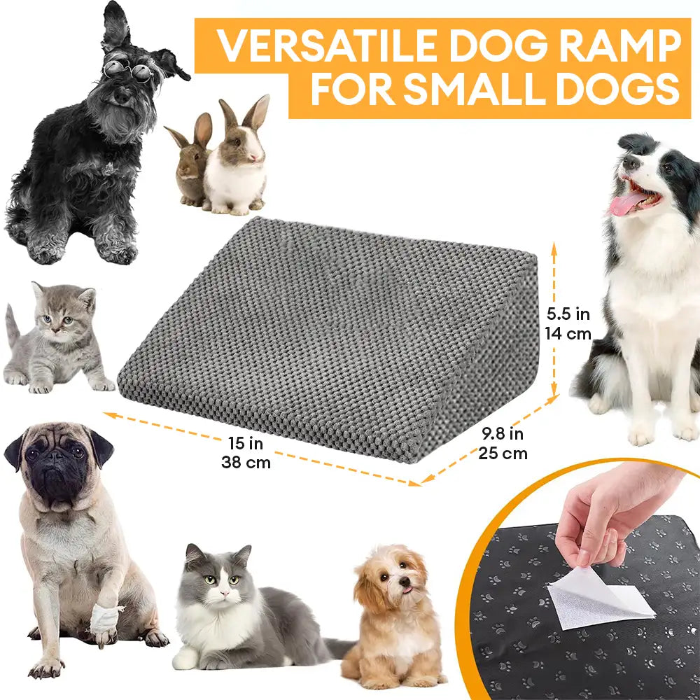 Rampe per cani in schiuma modulare con scalini per scale con velcro