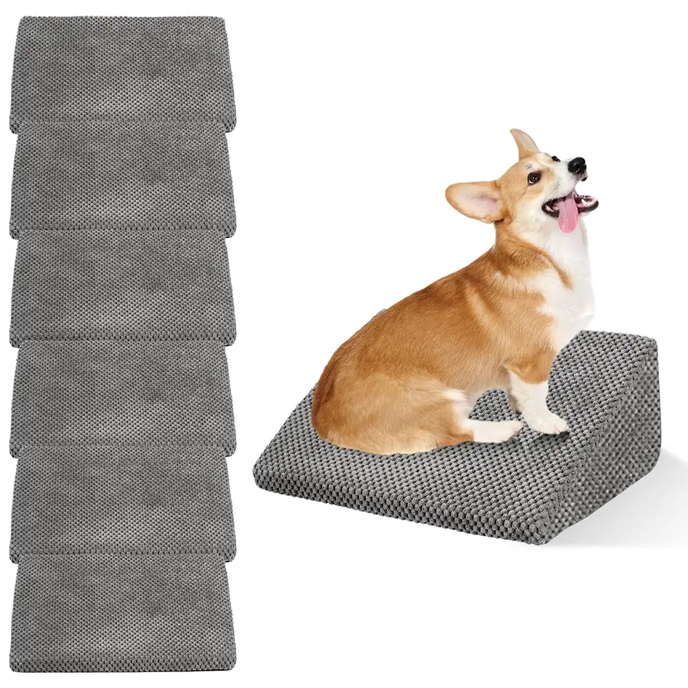 Rampe per cani in schiuma modulare con scalini per scale con velcro