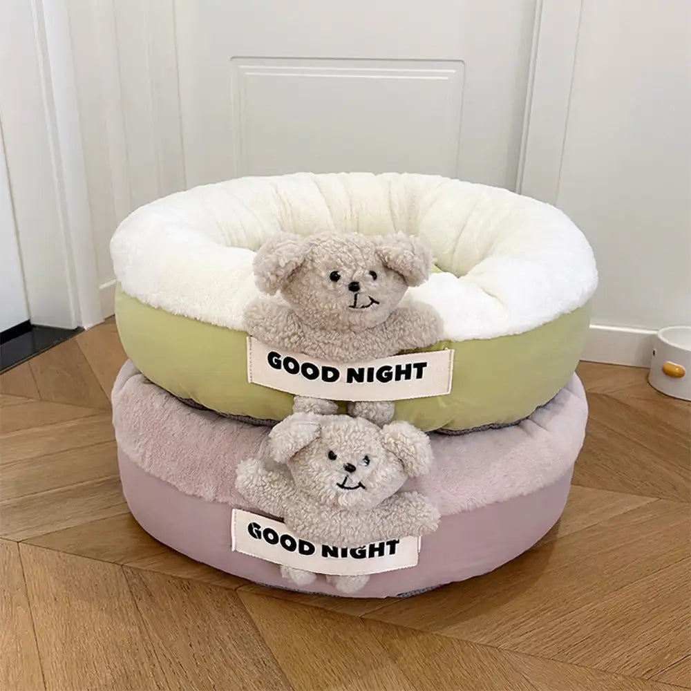 Buonanotte Letto per Cani Calmante Profondamente Con Orsetto Giochi