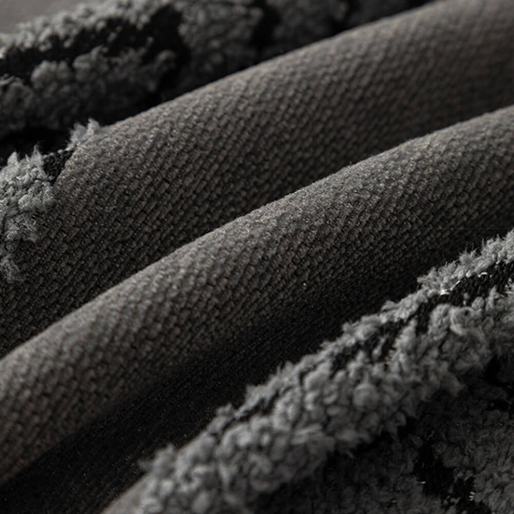 Copertura per divano in chenille a spina di pesce, resistente, con cuciture a motivo senza giunture.