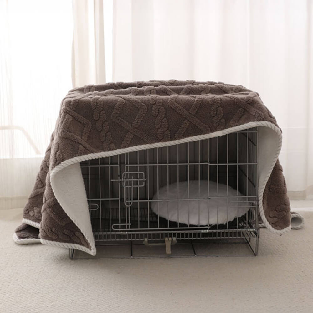 Coperta per cani in pile polare caldo e morbido, impermeabile e di lusso.