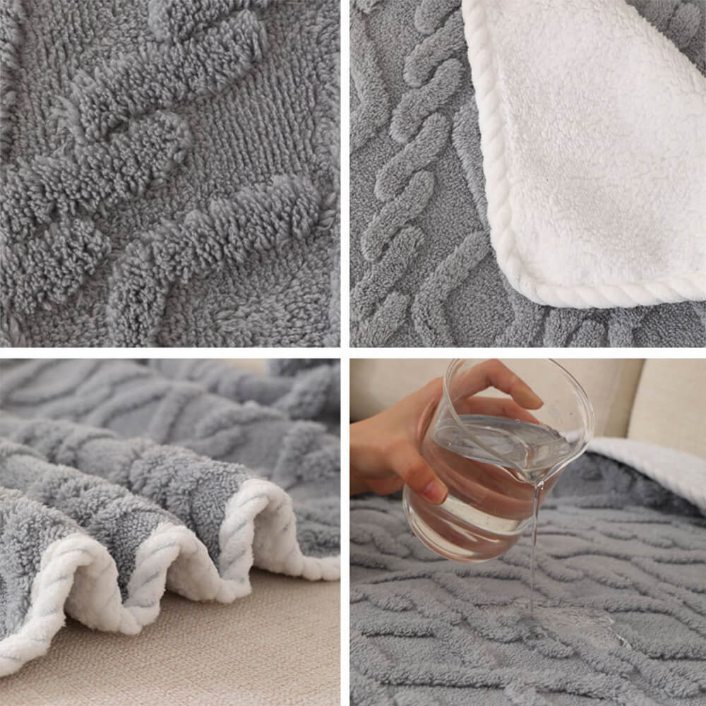 Coperta per cani in pile polare caldo e morbido, impermeabile e di lusso.