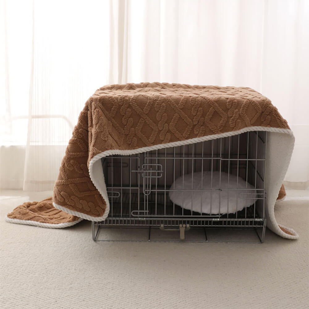 Coperta per cani in pile polare caldo e morbido, impermeabile e di lusso.