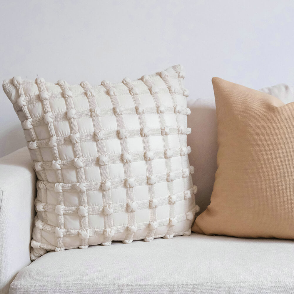 Cuscino lombare decorativo a scacchi di moda di lusso per divano domestico