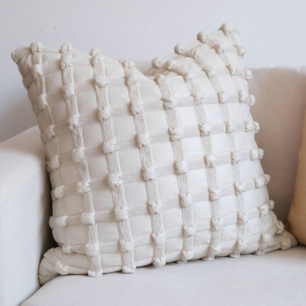Cuscino lombare decorativo a scacchi di moda di lusso per divano domestico