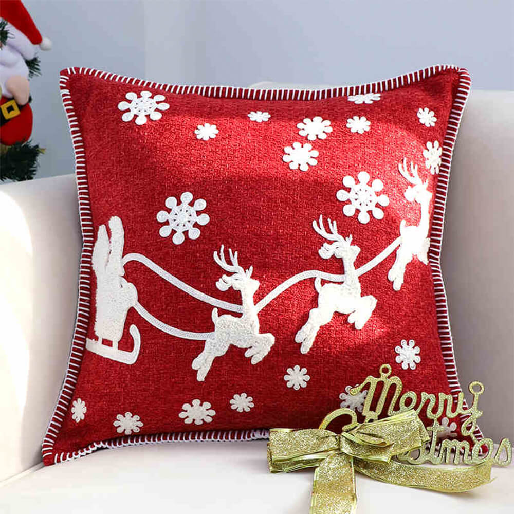 Cuscino lombare decorativo per il Natale, per il divano di casa.