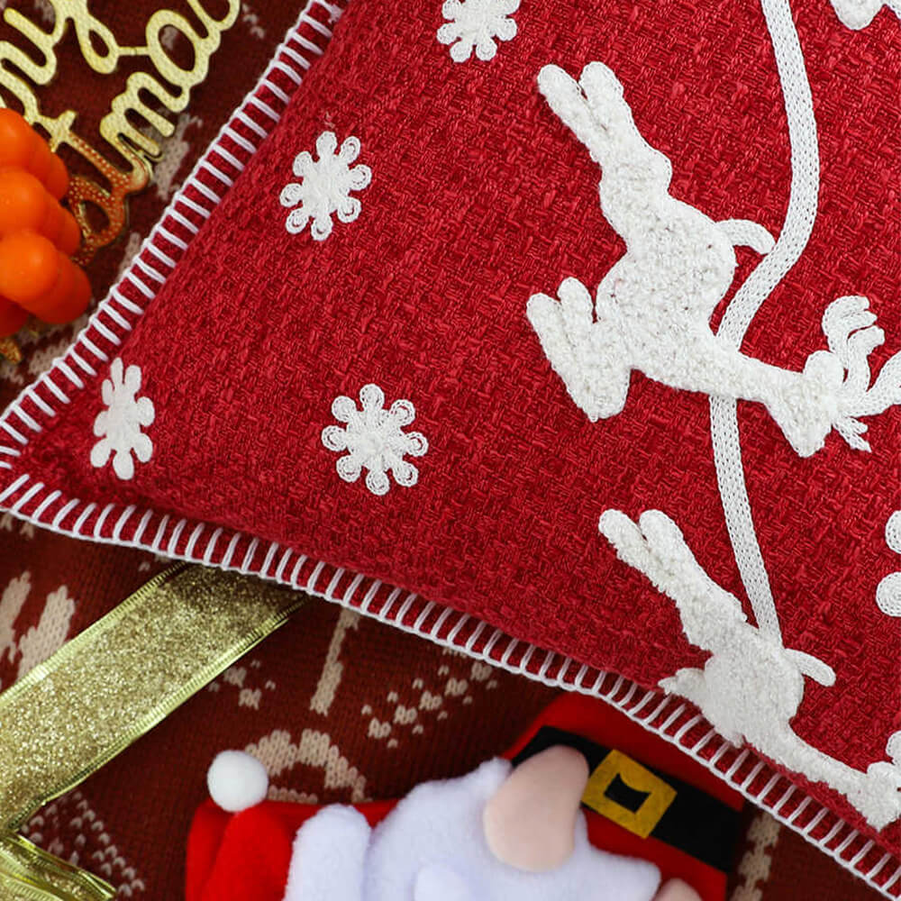 Cuscino lombare decorativo per il Natale, per il divano di casa.