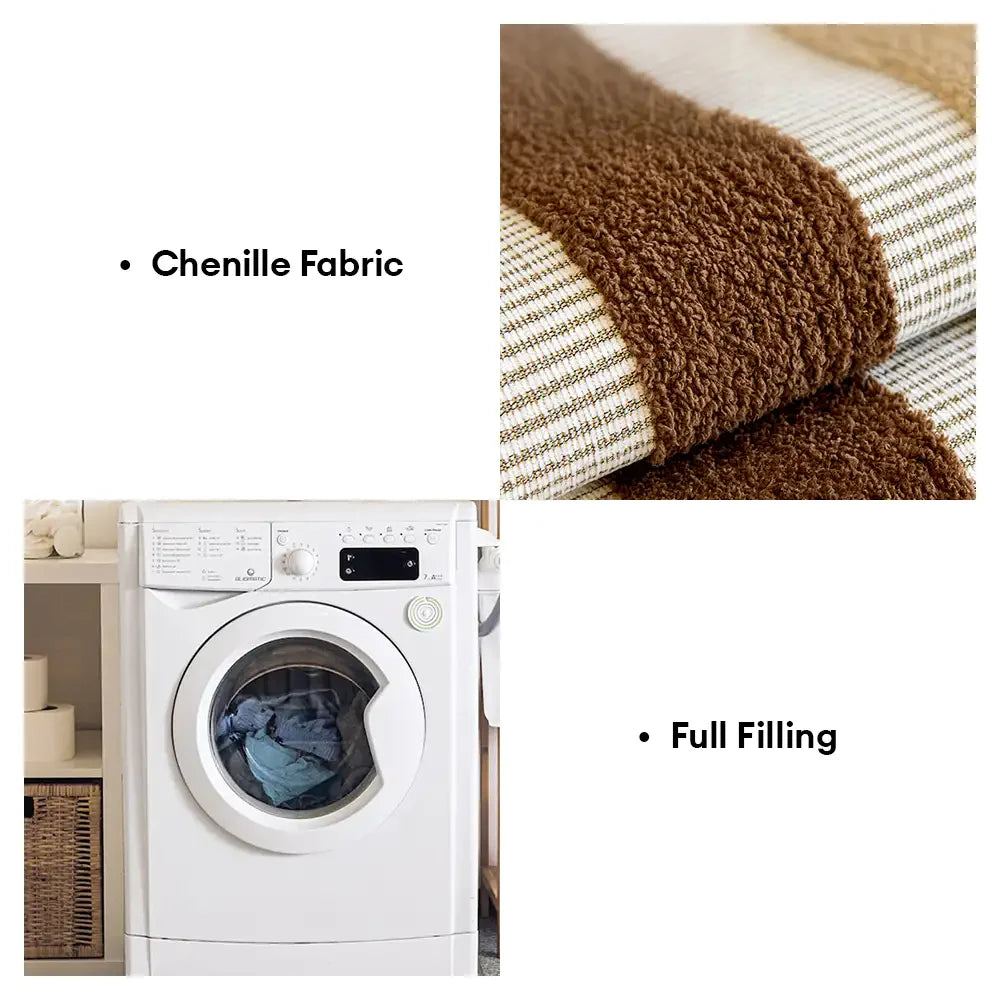 Copertura per divano non scivolosa in chenille resistente ai graffi per mobili in stile moderno di metà secolo