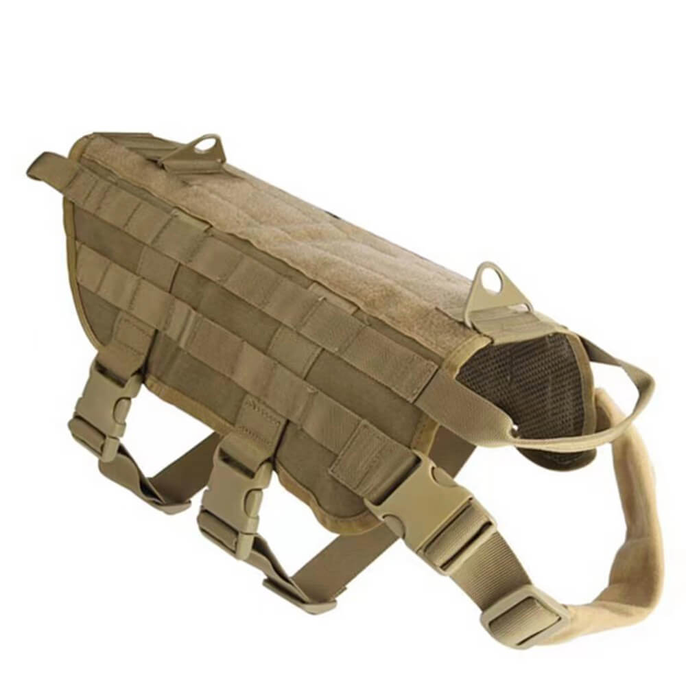 Gilet tattico stile militare per cani con cinturini regolabili