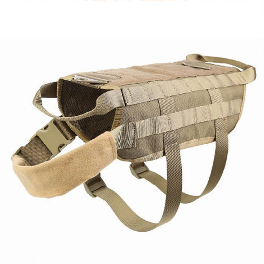 Gilet tattico stile militare per cani con cinturini regolabili