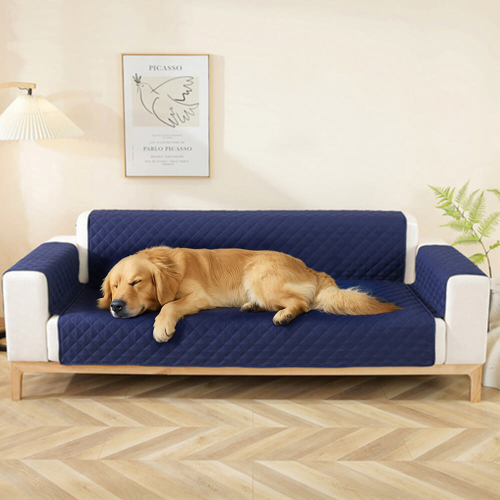 Copertura per divano a un pezzo Modern Diamond, resistente all'acqua, antiscivolo, con braccioli
