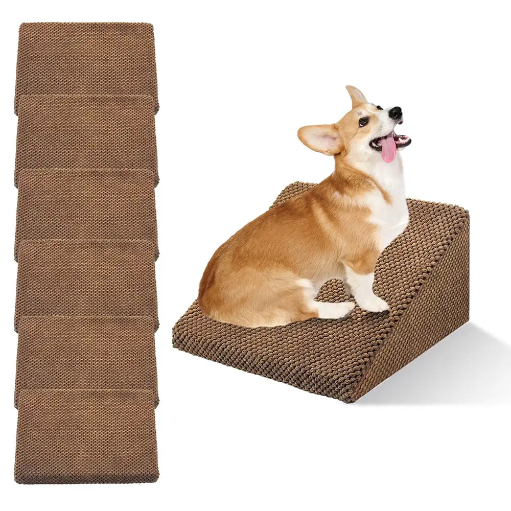 Rampe per cani in schiuma modulare con scalini per scale con velcro