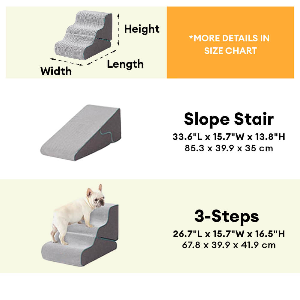 Scale per cani pieghevoli multifunzionali 2 in 1 con modalità rampa