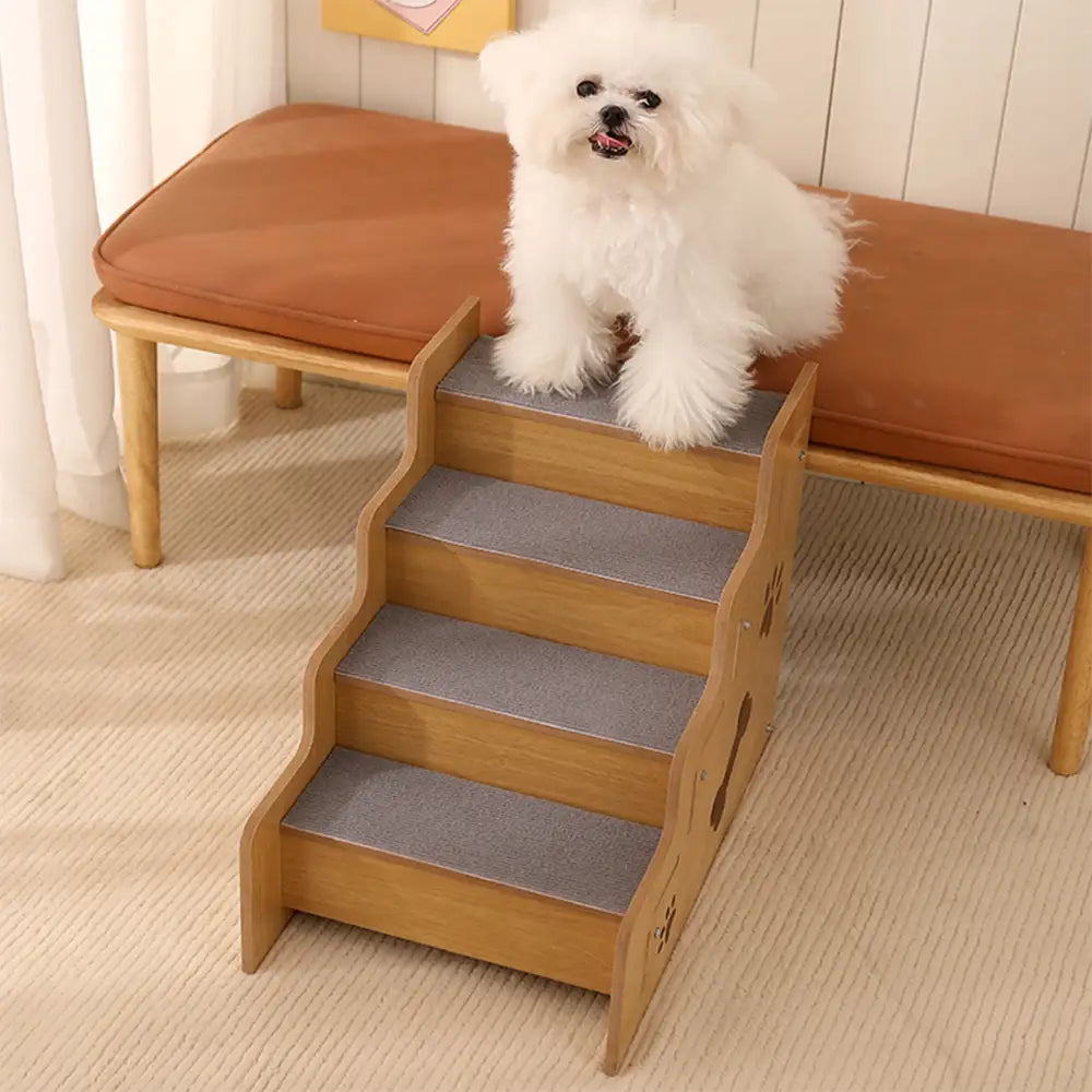 Rampa per cani in legno sicura, robusta e antiscivolo