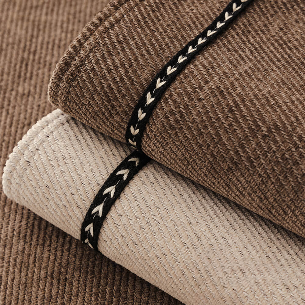 Copertura per divano in chenille antiscivolo ad alto peso, jacquard semplice e moderno