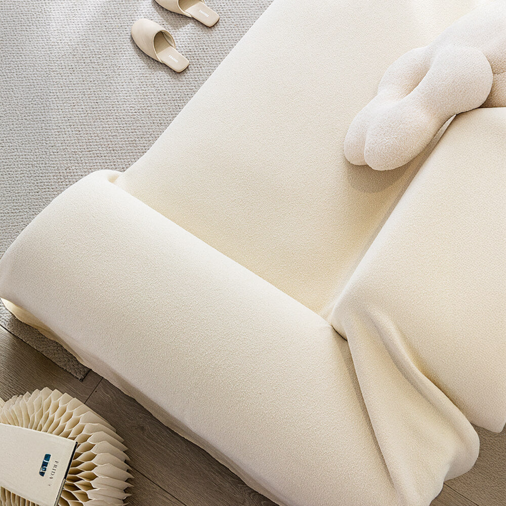 Copertura per divano in morbido teddy impermeabile e in peluche