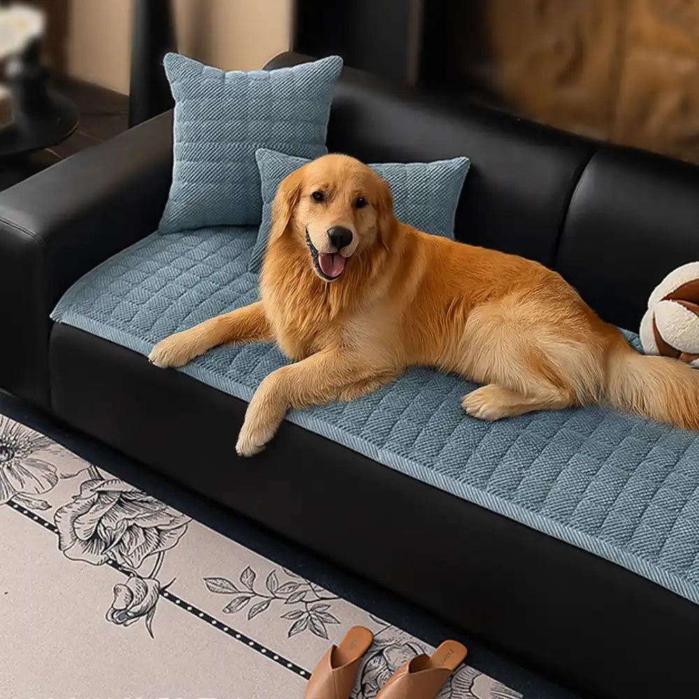 Copertura per divano quadrata in corduroy anti-graffio, adatta agli animali domestici e antiscivolo