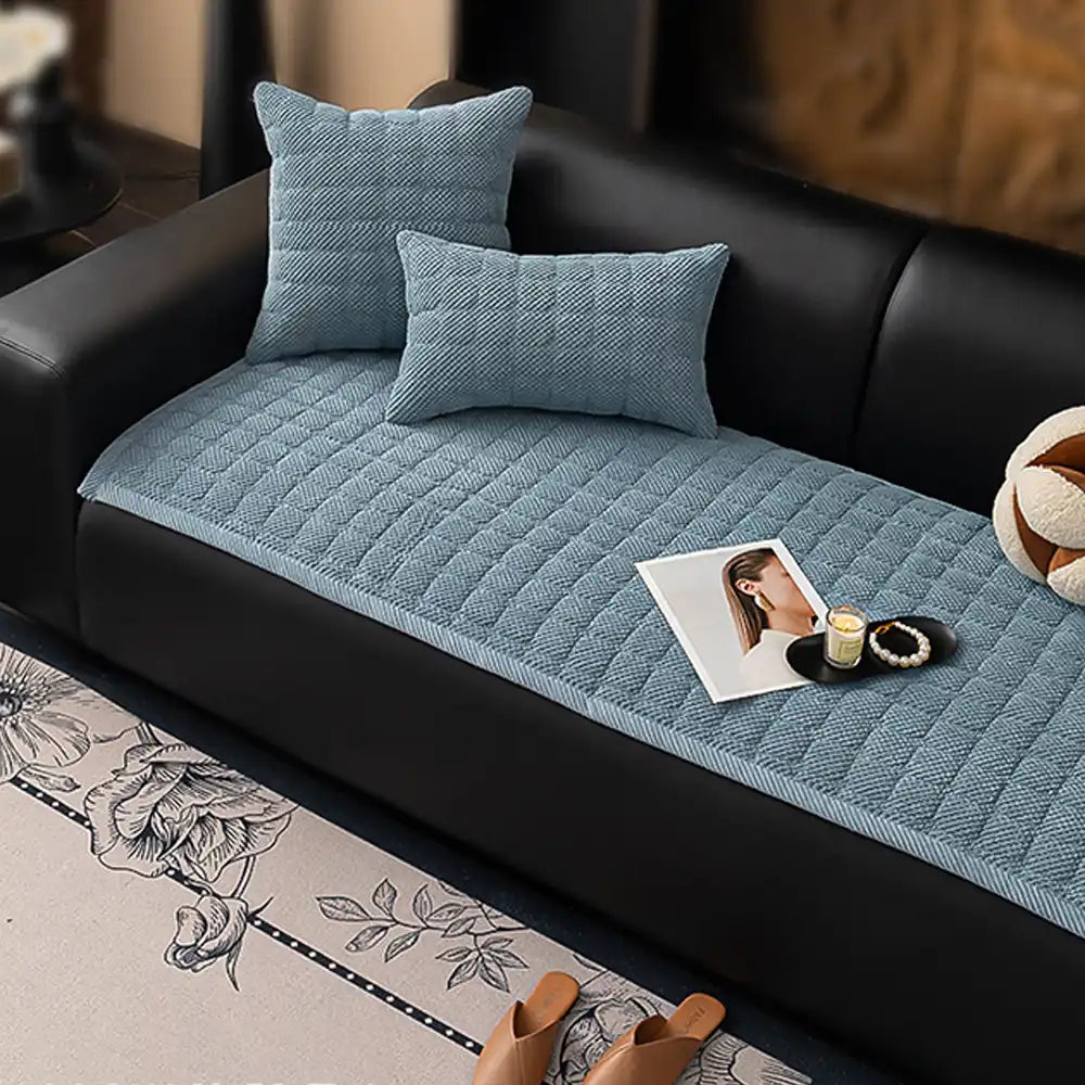 Copertura per divano quadrata in corduroy anti-graffio, adatta agli animali domestici e antiscivolo