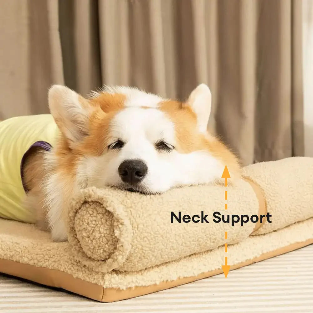 Cuscino per cani Teddy Fluffy Deep Sleep Grande Spazio - Ambra Miele