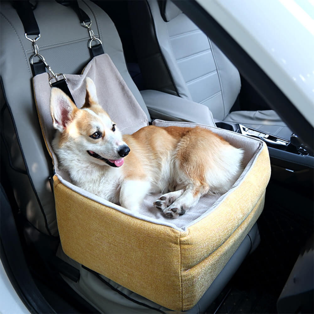 Seggiolino per auto per cani elevato e rinforzato per la sicurezza durante i viaggi