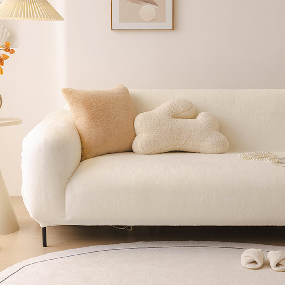 Copertura per divano in peluche ultra morbido e amico della pelle, a copertura completa.