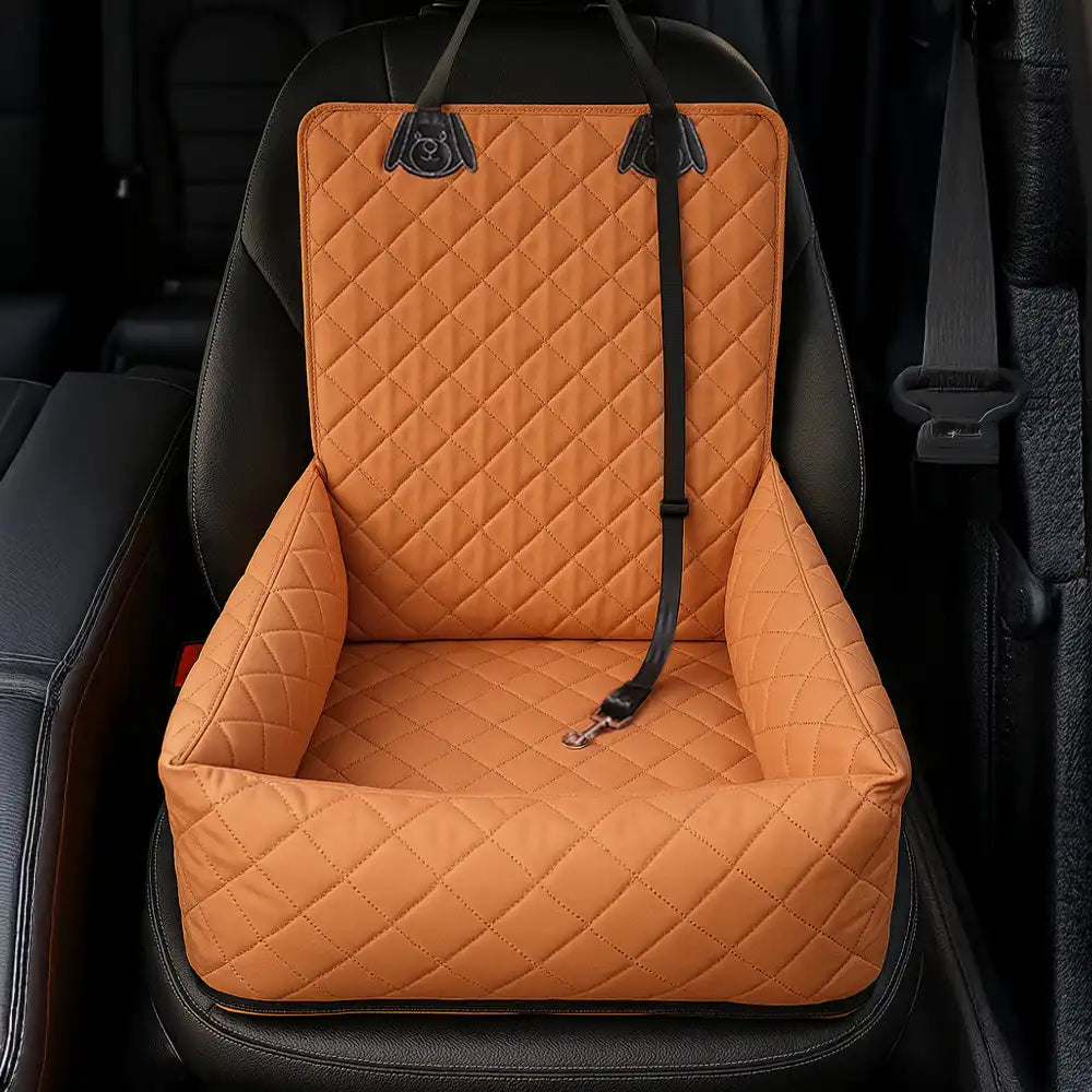 Sedile da viaggio per cani in PU leather resistente ai graffi e impermeabile per auto