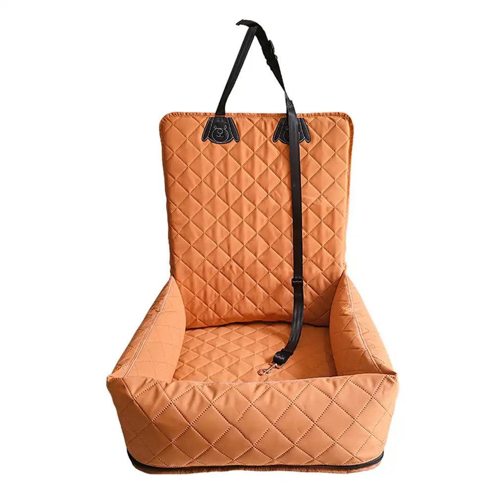 Sedile da viaggio per cani in PU leather resistente ai graffi e impermeabile per auto