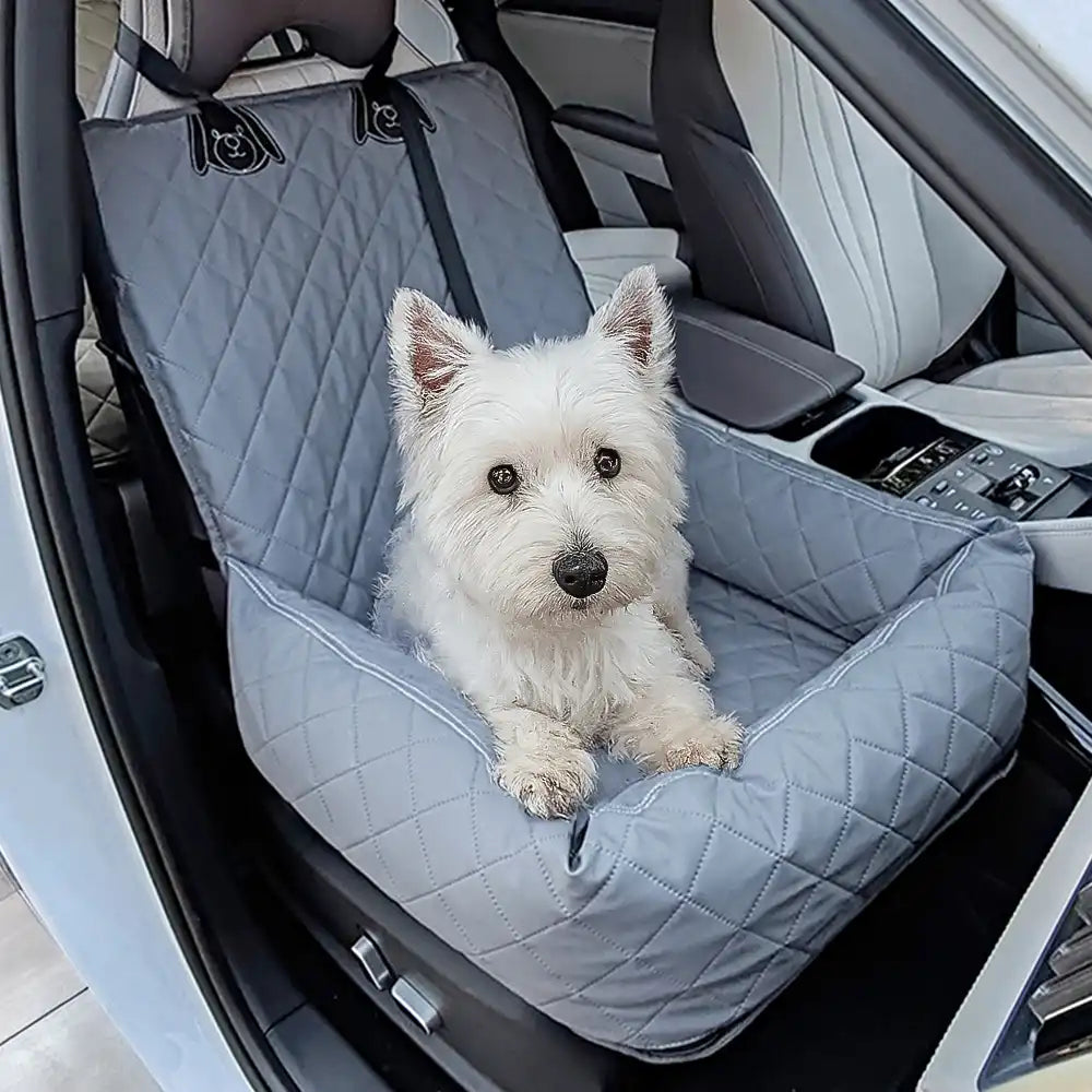 Sedile da viaggio per cani in PU leather resistente ai graffi e impermeabile per auto