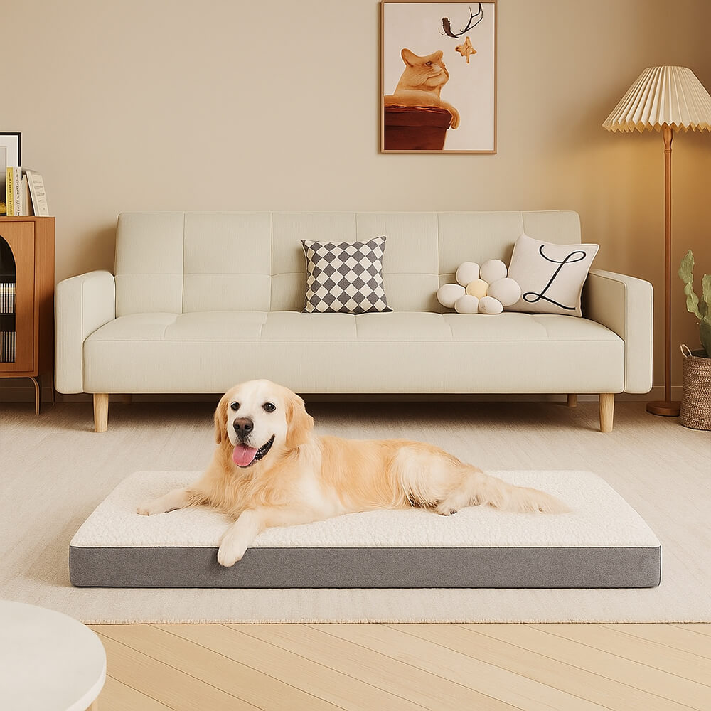 Letto per cani grande impermeabile ortopedico con memory foam rimovibile