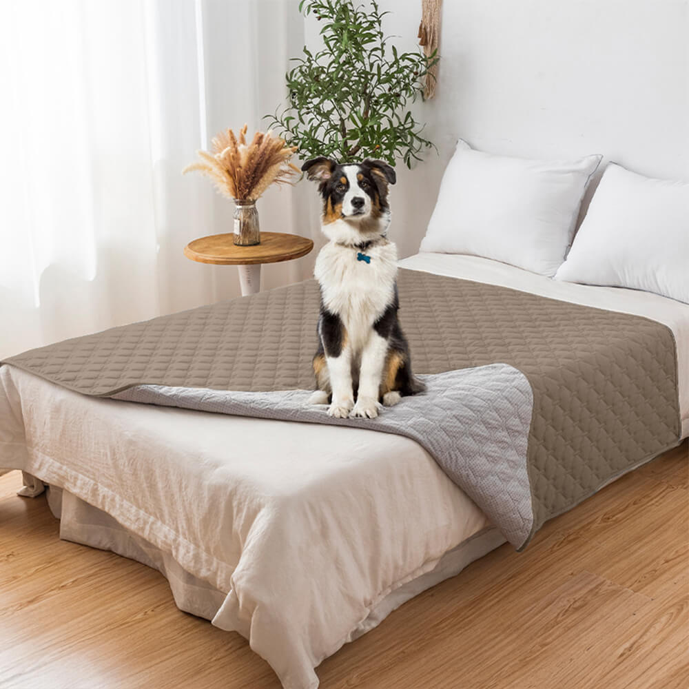Copertura per divano per animali impermeabile e antiscivolo con trapuntatura a diamante – Protezione elegante per i mobili