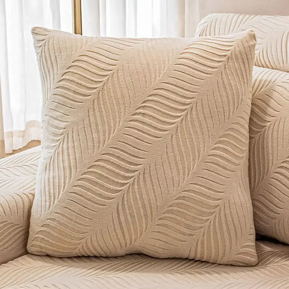 Copertura per divano full wrap in polar fleece jacquard a onde con protezione antistatica