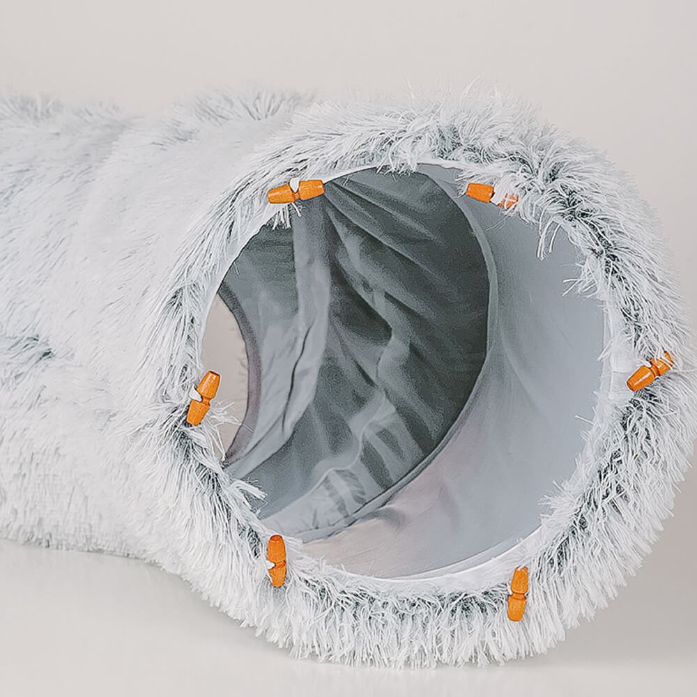 Letto per gatti tondo morbido pieghevole 2 in 1 per interni