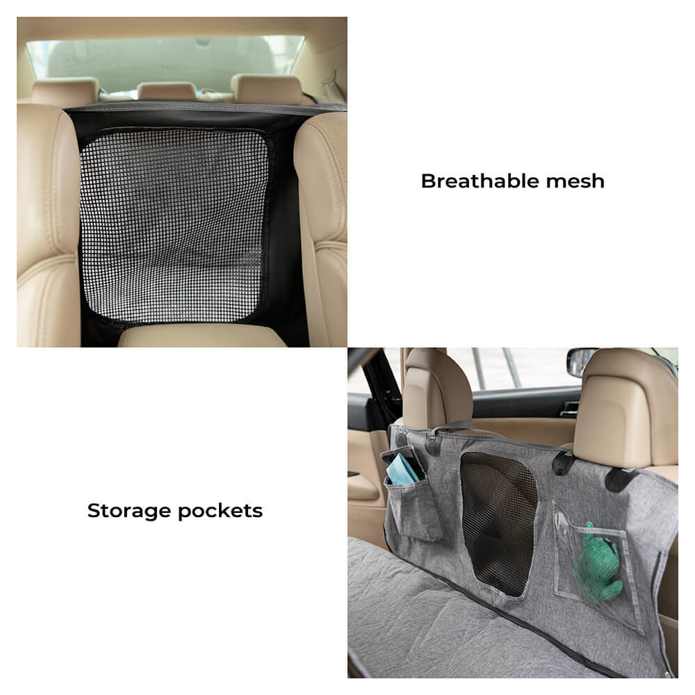 Coperture per sedili auto per cani in tessuto ossford cationico impermeabile e resistente ai graffi.