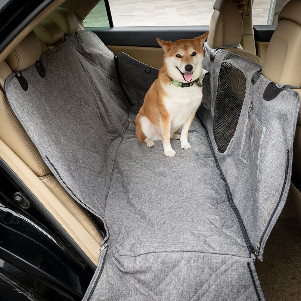 Coperture per sedili auto per cani in tessuto ossford cationico impermeabile e resistente ai graffi.