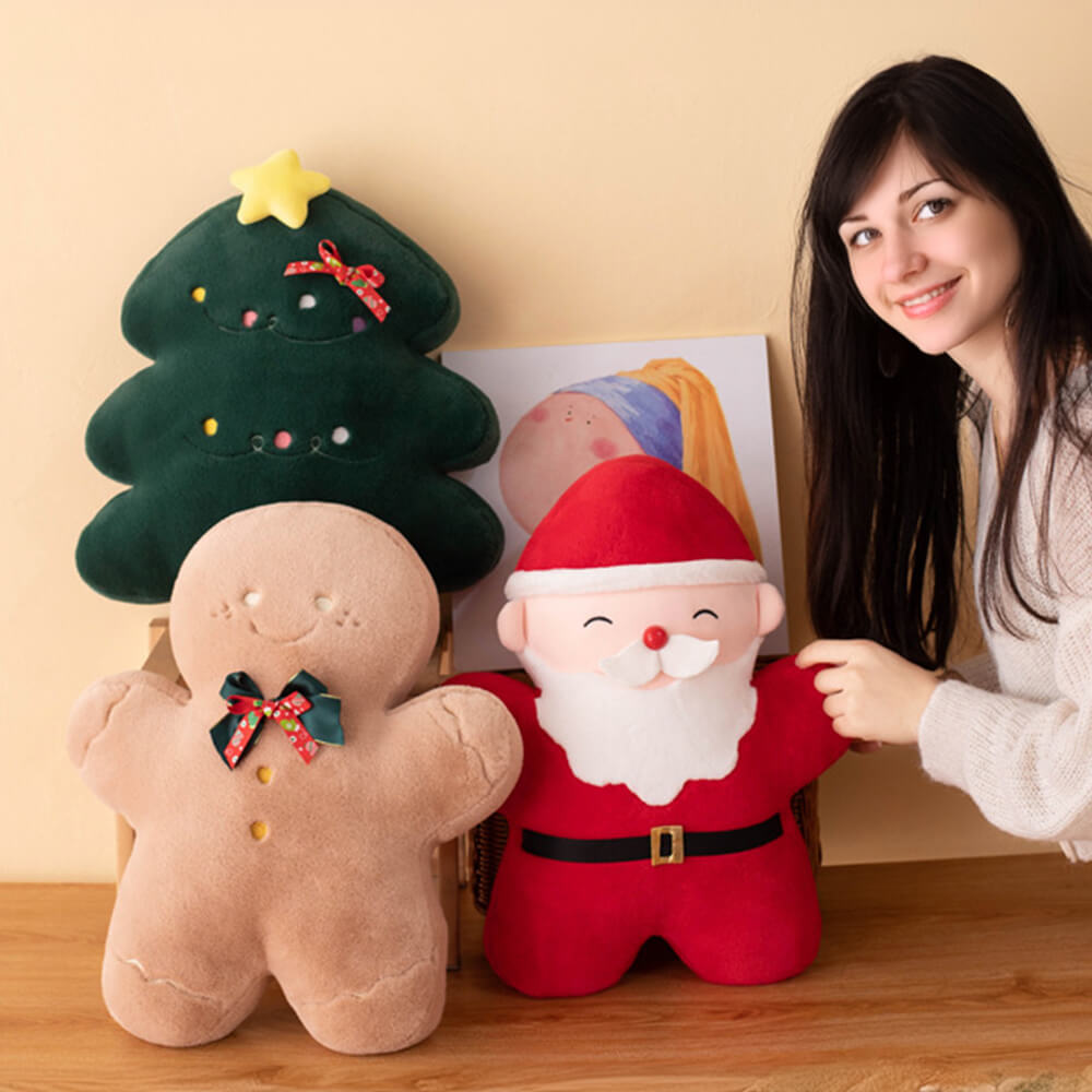 Cuscino Decorativo In Peluche Multifunzionale di Natale